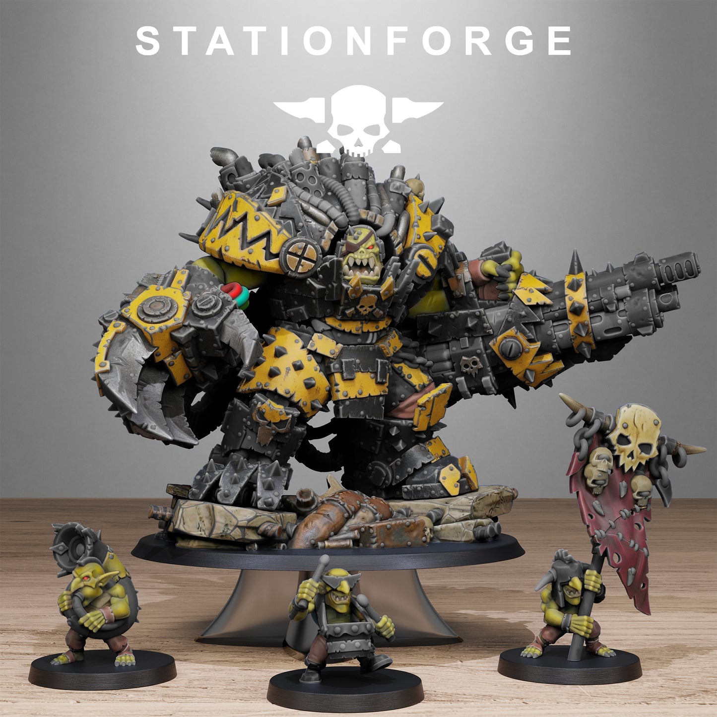Orkaz Grand Nutta 3.0 (x4) - TTRPG - Wargaming - Sci-Fi - Grimdark