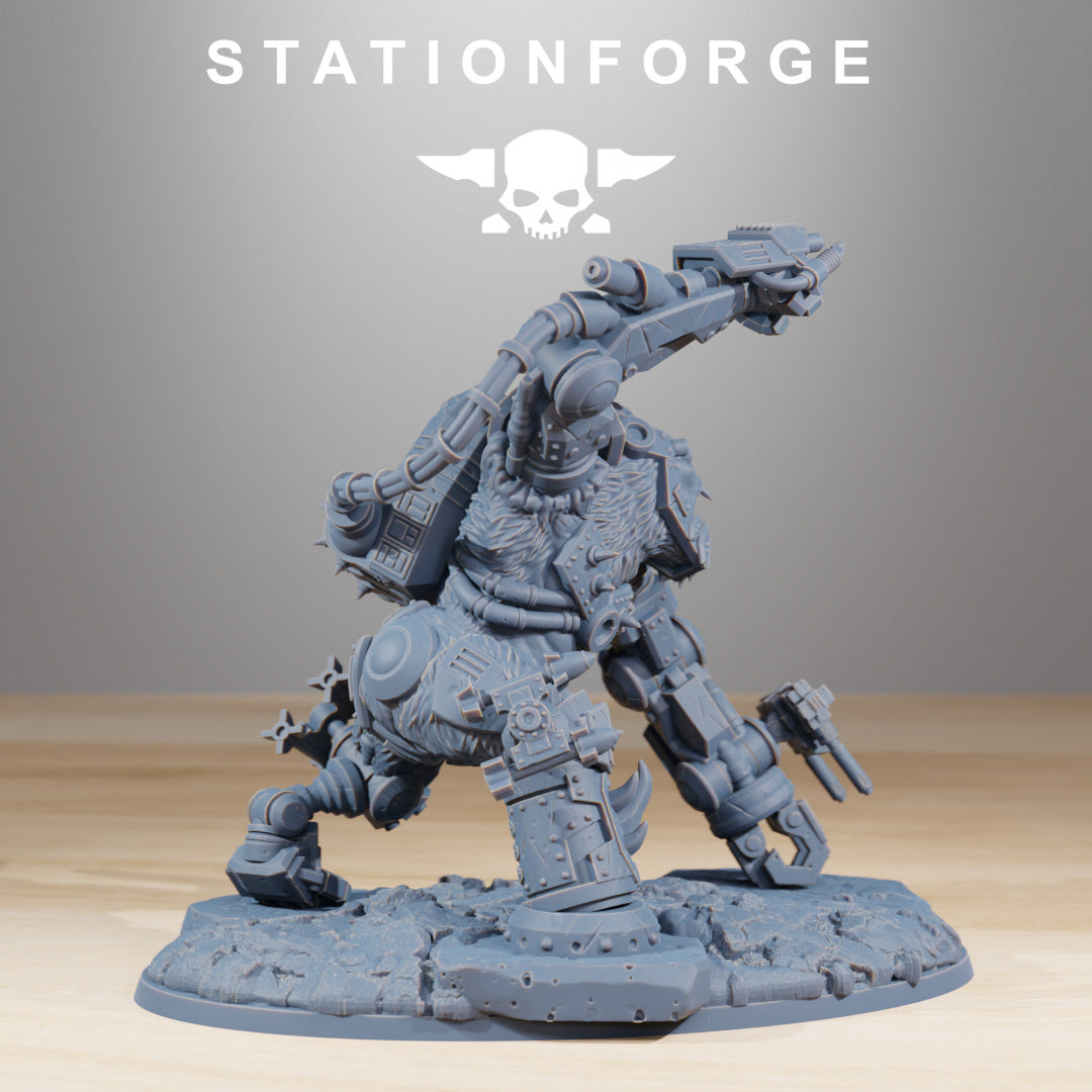 Orkaz Kong - Compatible with Warhammer 40K - by Station Forge - Tabletop RPG Miniature - Roleplaying 3D Printed Fantasy Mini