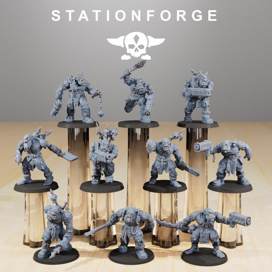 Orkaz Plague Spreadaz  - Compatible with Warhammer 40K - by Station Forge - Tabletop RPG Miniature - Roleplaying 3D Printed Fantasy Mini