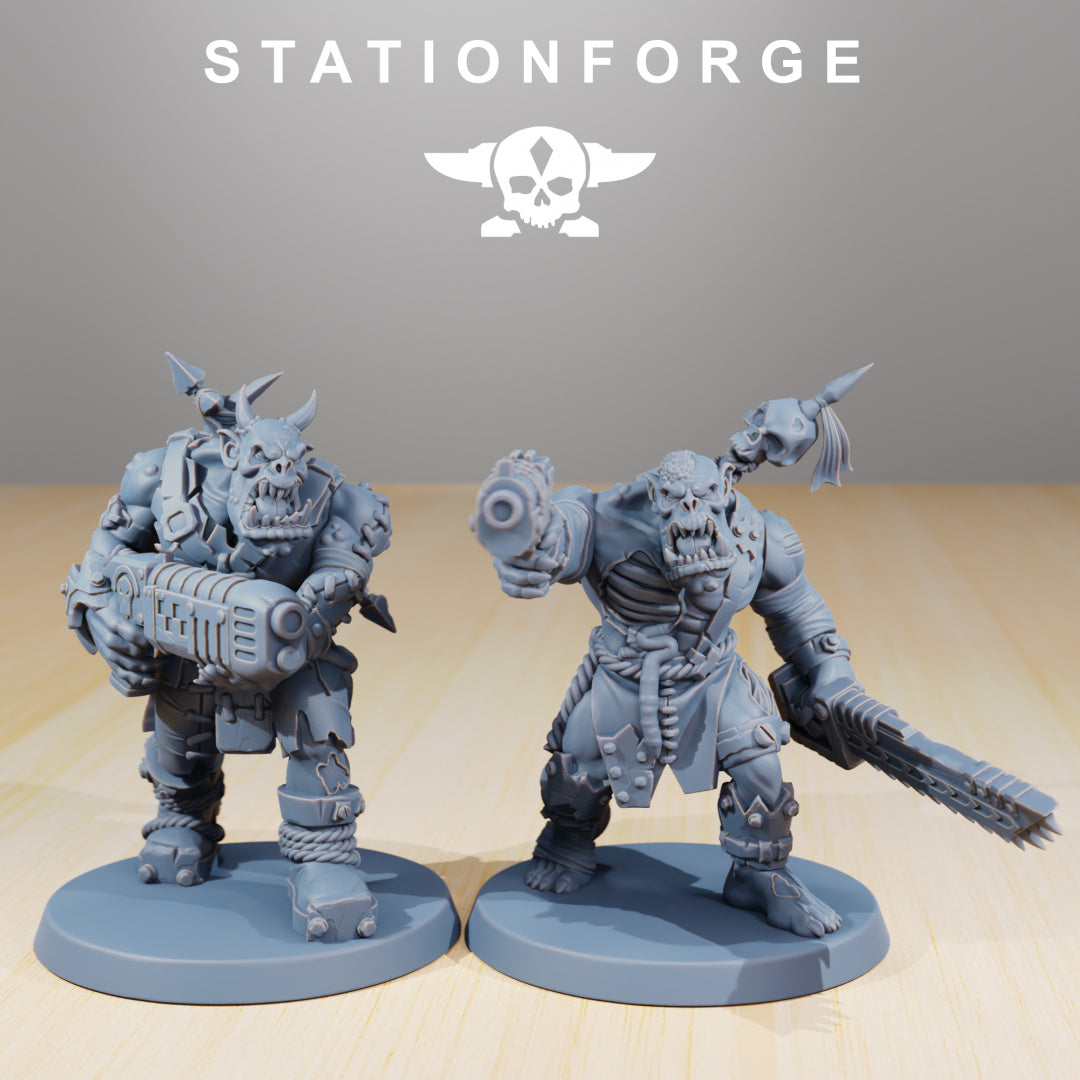 Orkaz Plague Spreadaz  - Compatible with Warhammer 40K - by Station Forge - Tabletop RPG Miniature - Roleplaying 3D Printed Fantasy Mini