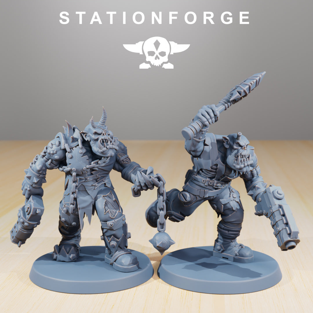 Orkaz Plague Spreadaz  - Compatible with Warhammer 40K - by Station Forge - Tabletop RPG Miniature - Roleplaying 3D Printed Fantasy Mini