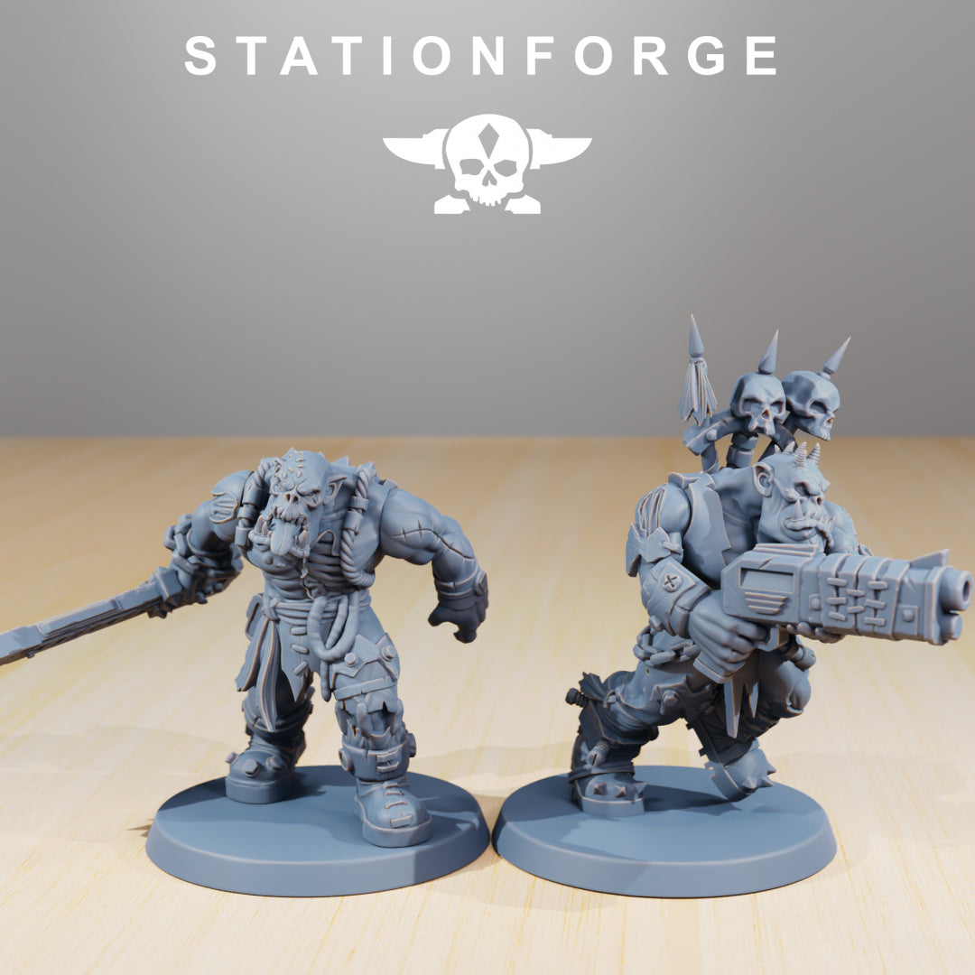 Orkaz Plague Spreadaz  - Compatible with Warhammer 40K - by Station Forge - Tabletop RPG Miniature - Roleplaying 3D Printed Fantasy Mini