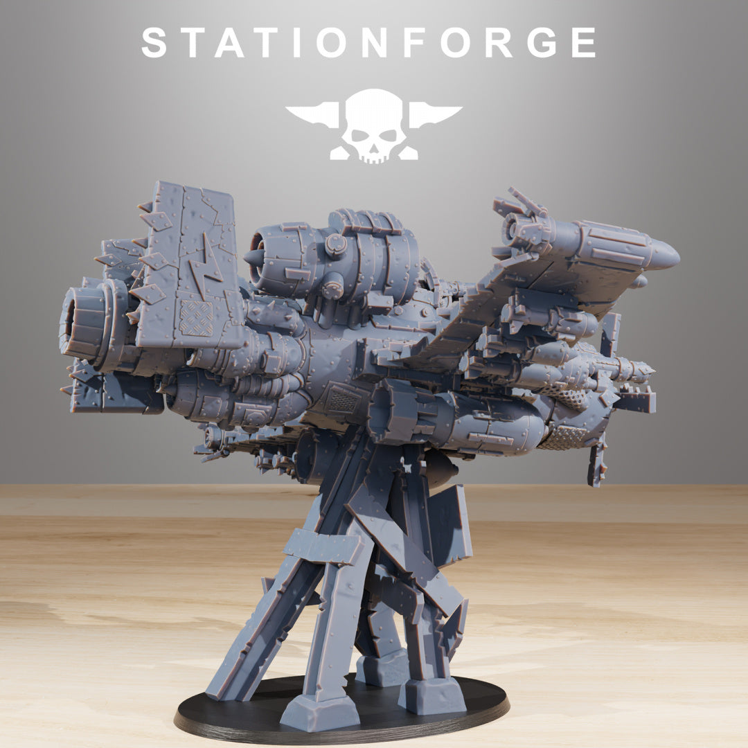 Orkaz Plane - Compatible with Warhammer 40K& - by Station Forge - Tabletop RPG Miniature - Roleplaying 3D Printed Fantasy Mini