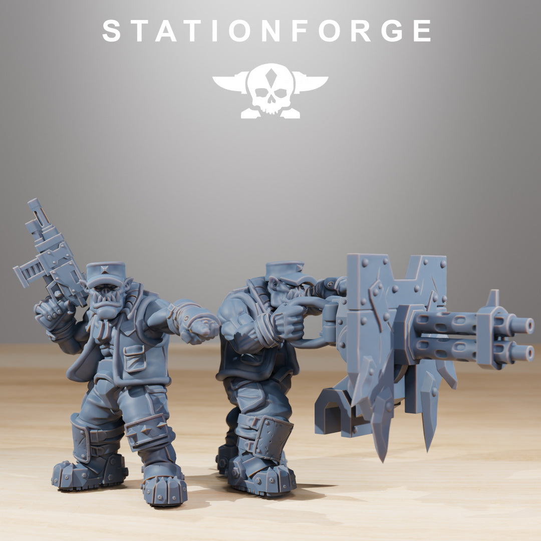 Orkaz Run Rolla - Compatible with Warhammer 40K - by Station Forge - Tabletop RPG Miniature - Roleplaying 3D Printed Fantasy Mini