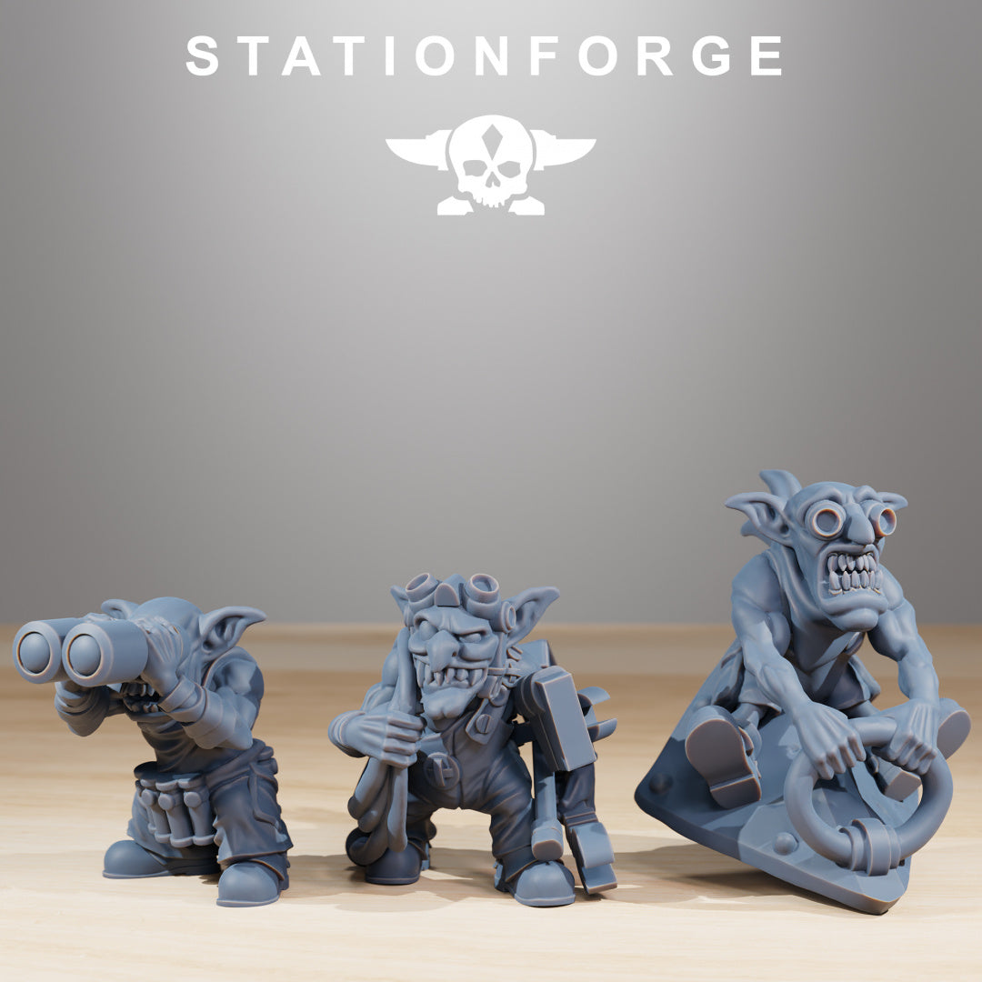 Orkaz Run Rolla - Compatible with Warhammer 40K - by Station Forge - Tabletop RPG Miniature - Roleplaying 3D Printed Fantasy Mini