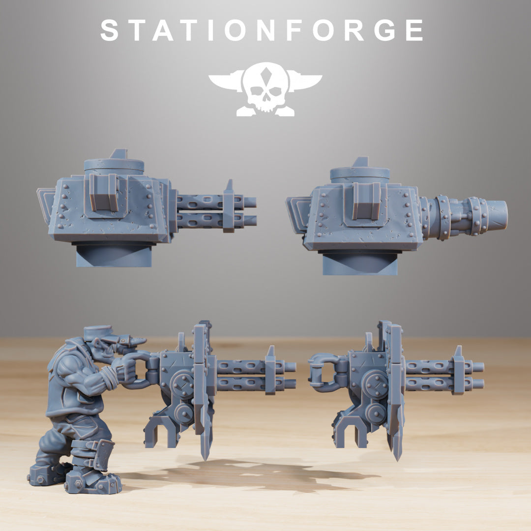 Orkaz Run Rolla - Compatible with Warhammer 40K - by Station Forge - Tabletop RPG Miniature - Roleplaying 3D Printed Fantasy Mini