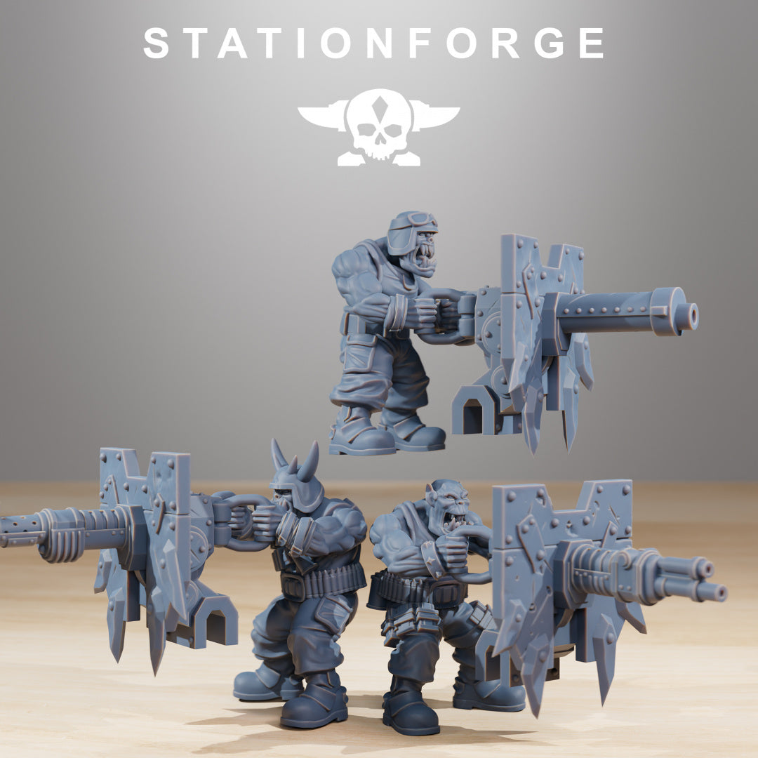 Orkaz Run Rolla - Compatible with Warhammer 40K - by Station Forge - Tabletop RPG Miniature - Roleplaying 3D Printed Fantasy Mini