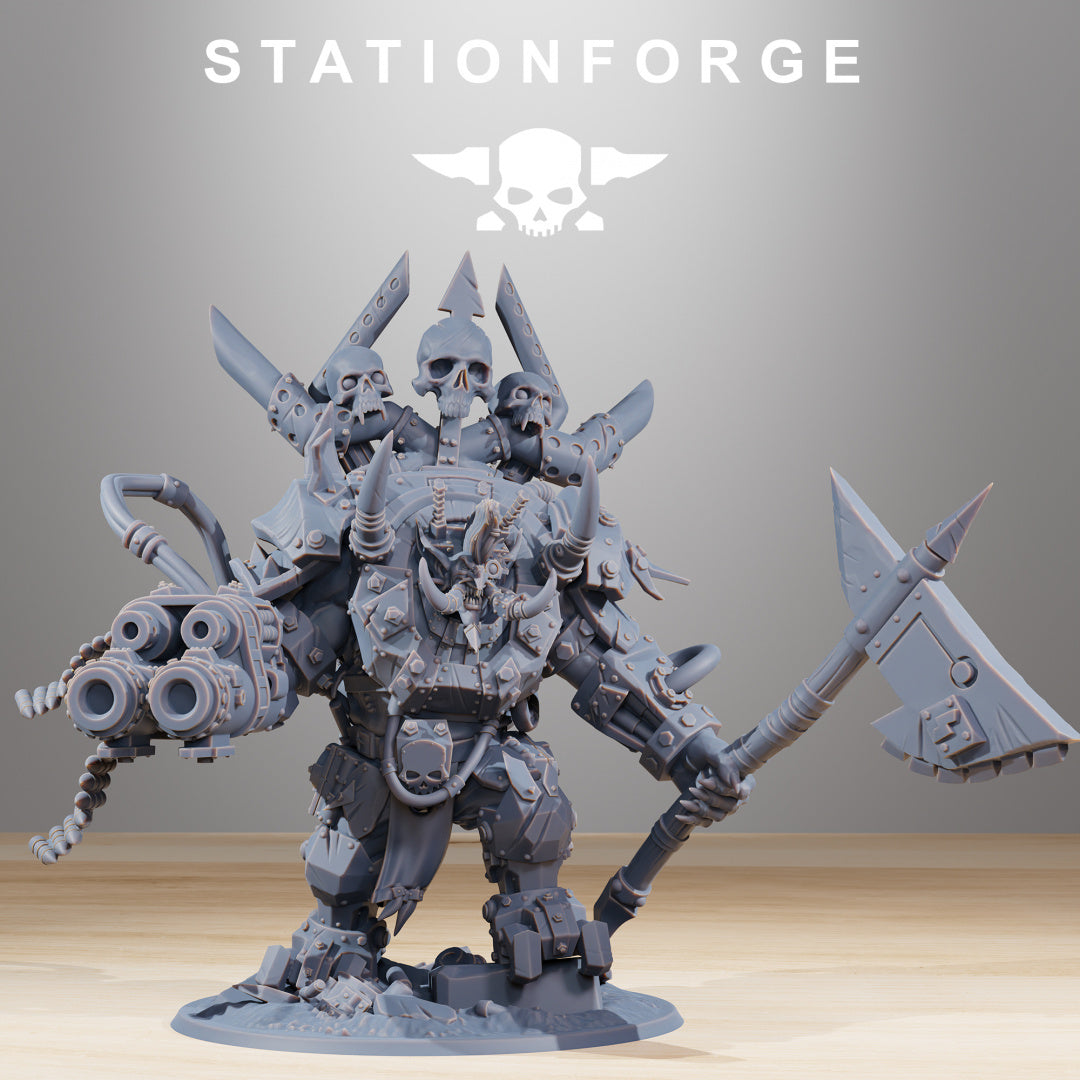 Orkaz Troll Boss - Compatible with Warhammer 40K - by Station Forge - Tabletop RPG Miniature - Roleplaying 3D Printed Fantasy Mini