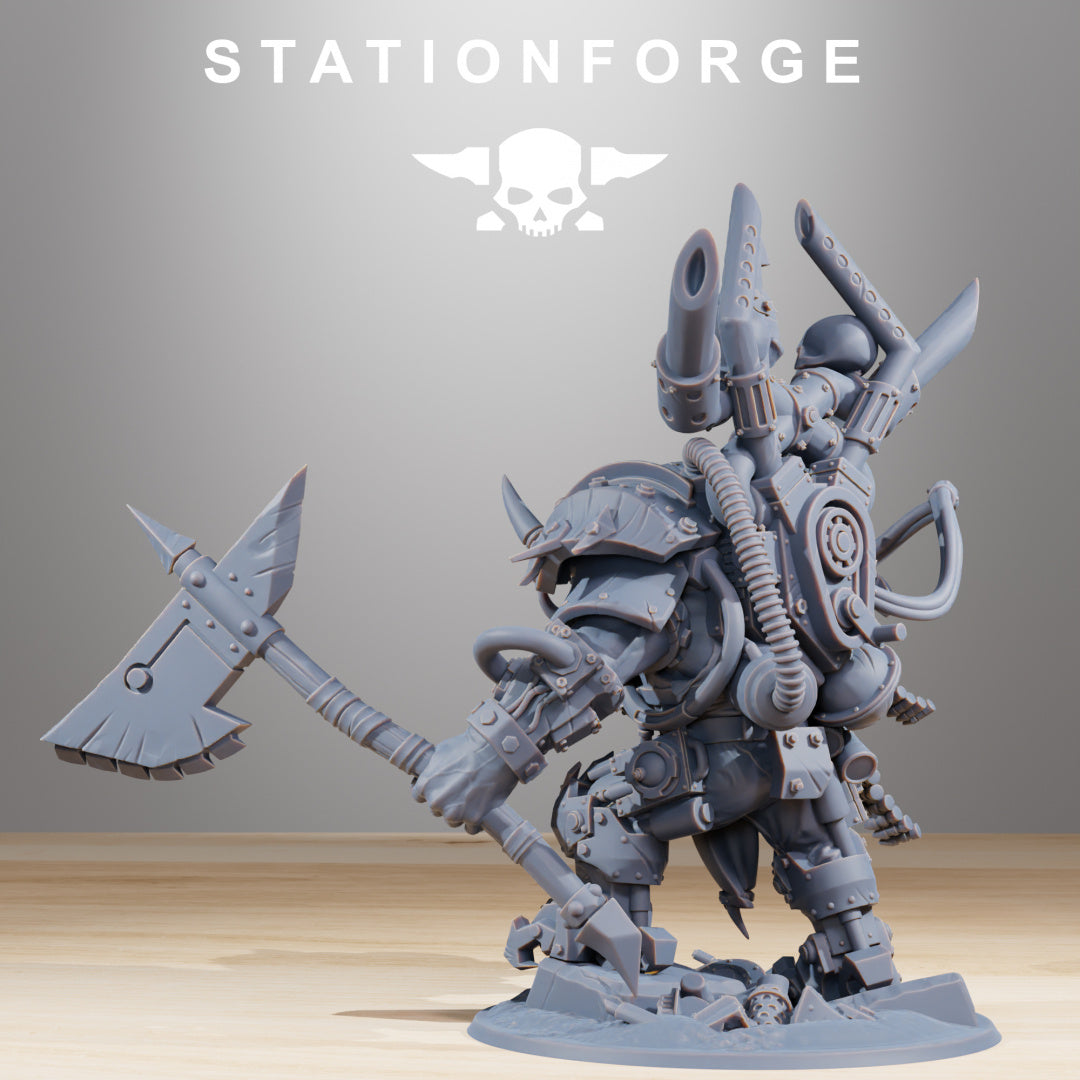 Orkaz Troll Boss - Compatible with Warhammer 40K - by Station Forge - Tabletop RPG Miniature - Roleplaying 3D Printed Fantasy Mini