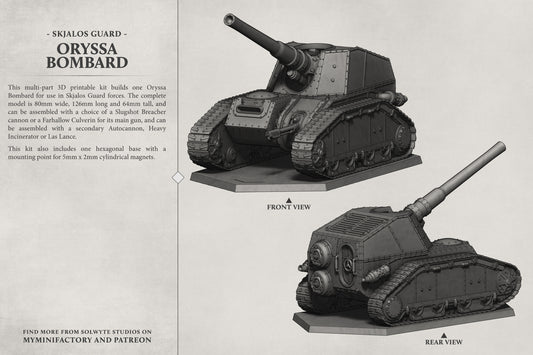 Skjalos Guard - Oryssa Bombard - Tank - TTRPG - Wargaming - Grimdark