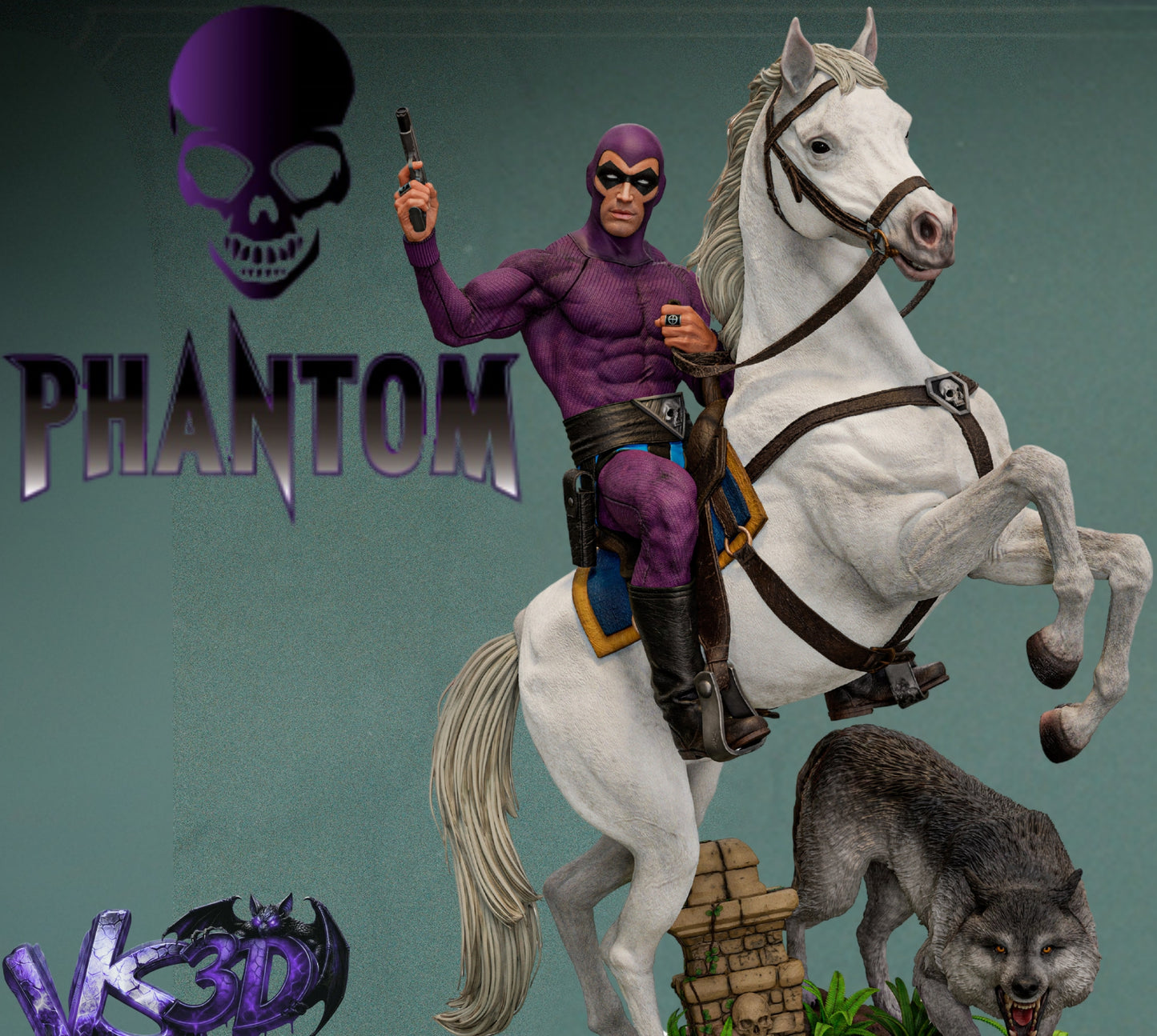 The Phantom Sculpture (75mm to 500mm) - Unassembled/Unpainted/3D Print