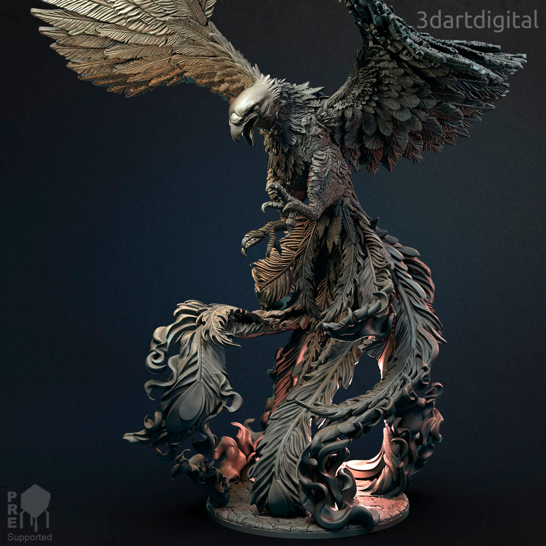 Phoenix - Legendary Creatures - by 3dartDigital - Tabletop RPG Miniature - Roleplaying 3D Printed Fantasy Mini