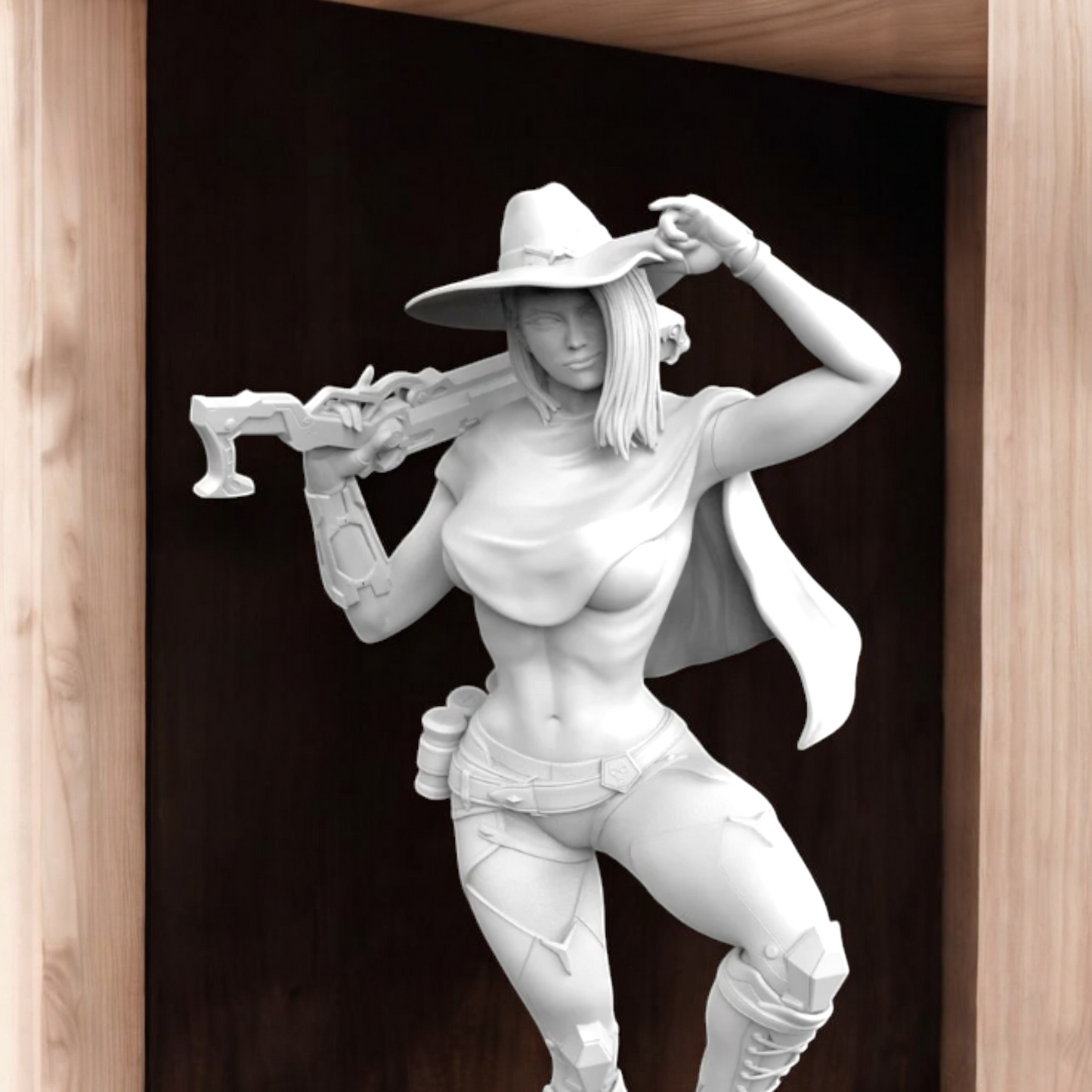 Ashe Overwatch Sculpt - by Dungeons and Dragons- Tabletop RPG Miniature - Roleplaying 3D Printed Fantasy Mini