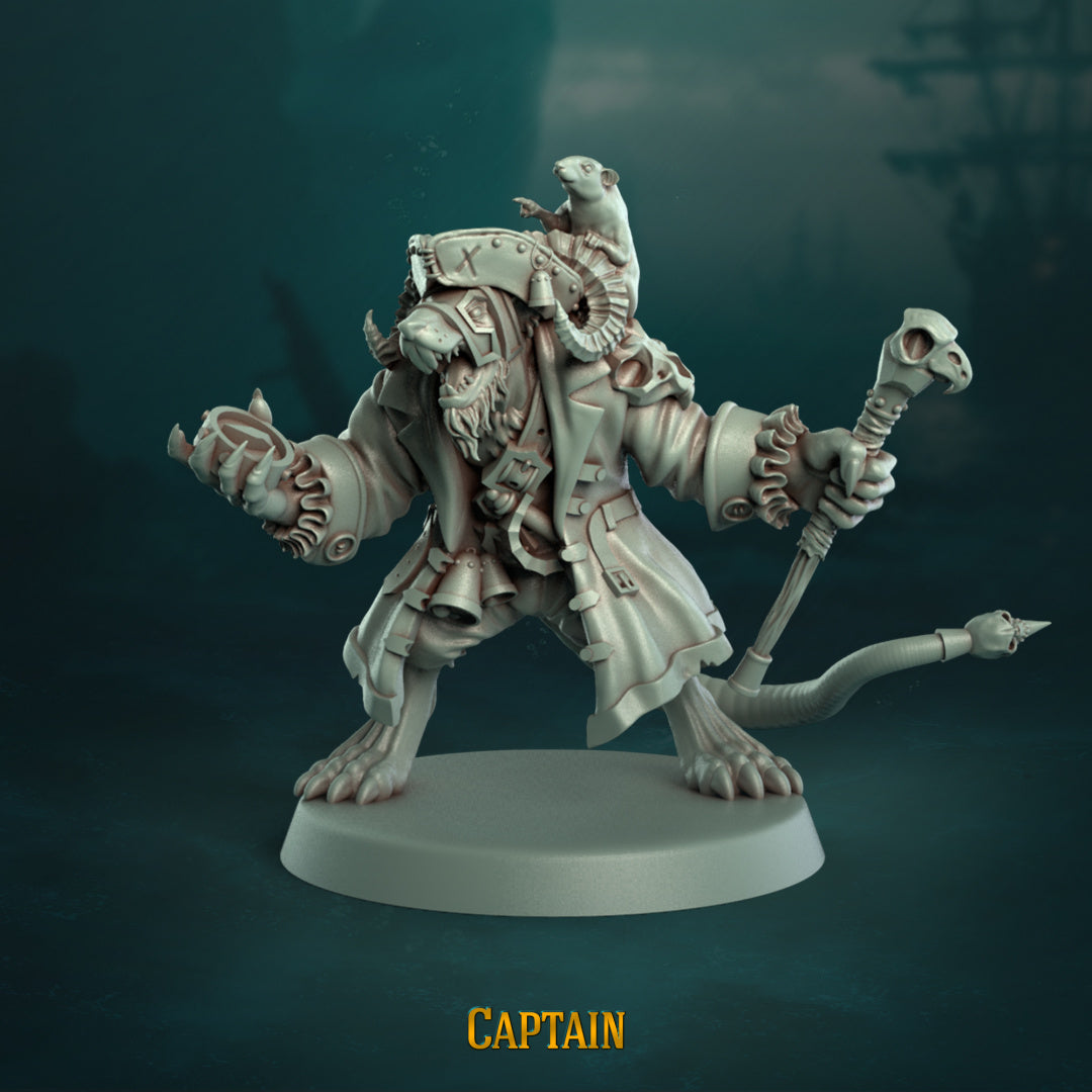 Pi'Rats Team - Fantasy Football - Complete Team - by Punga Miniatures - Tabletop RPG Miniature - Roleplaying 3D Printed Fantasy Mini