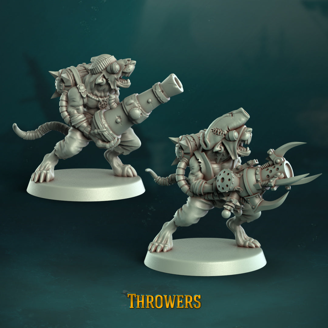 Pi'Rats Team - Fantasy Football - Complete Team - by Punga Miniatures - Tabletop RPG Miniature - Roleplaying 3D Printed Fantasy Mini