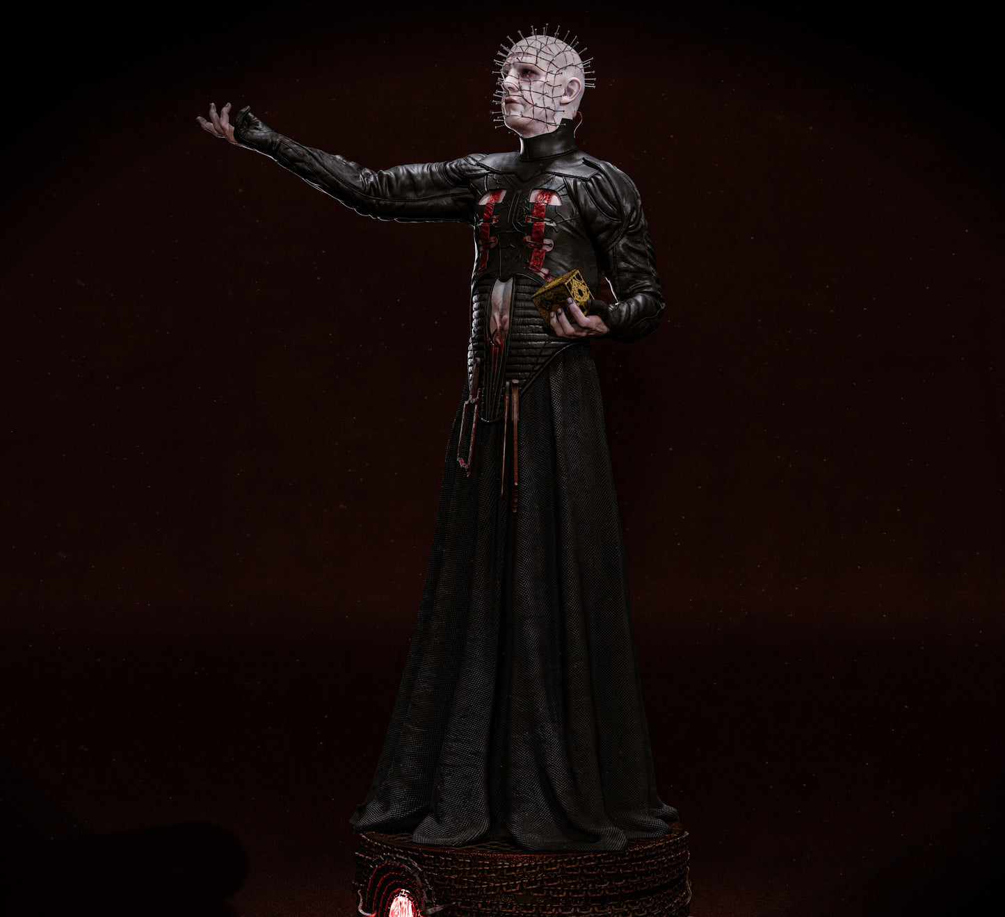 Pinhead: Hellraiser Sculpture (75mm to 500mm) - Unassembled/Unpainted/3D Print