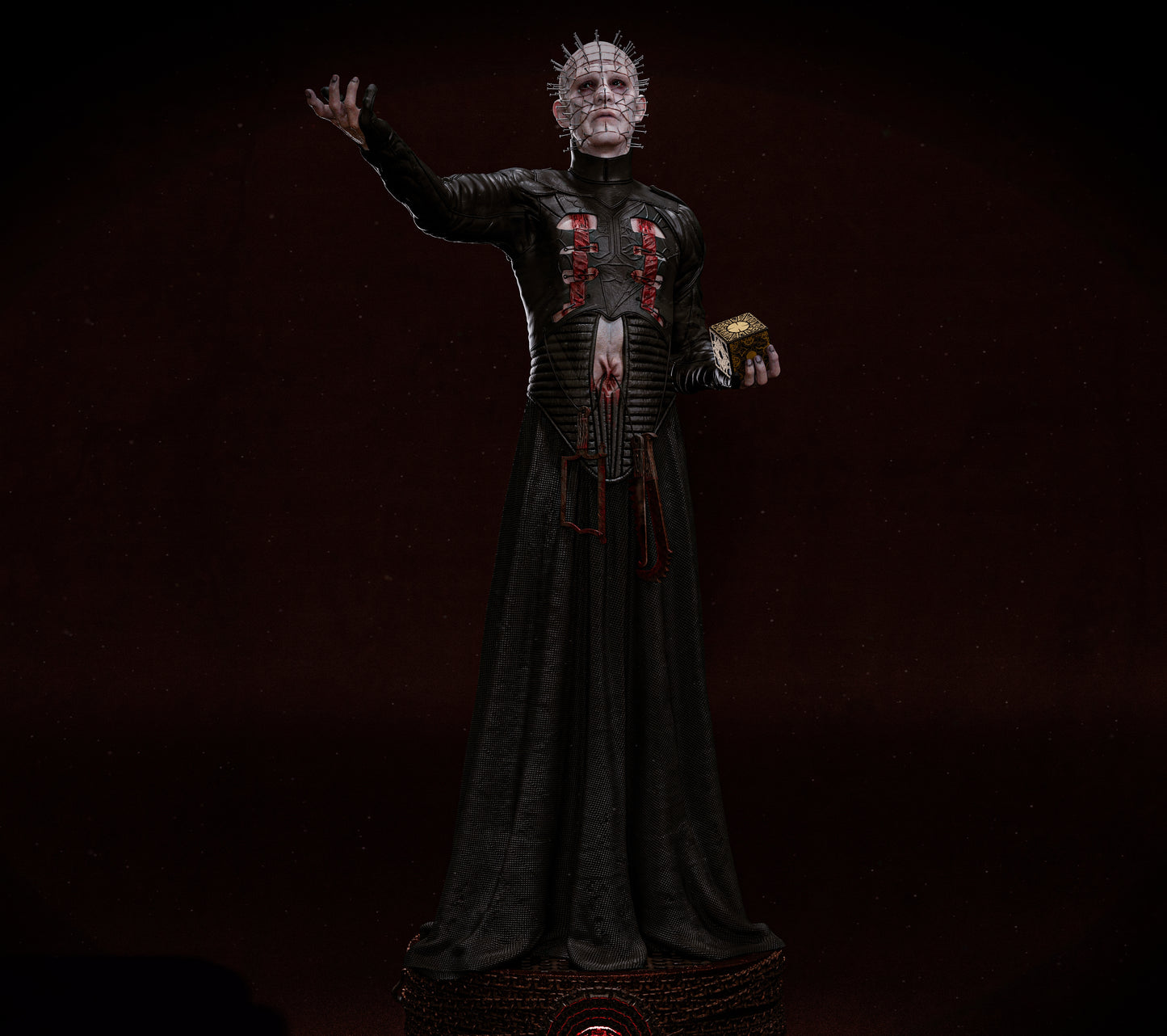 Pinhead: Hellraiser Sculpture (75mm to 500mm) - Unassembled/Unpainted/3D Print