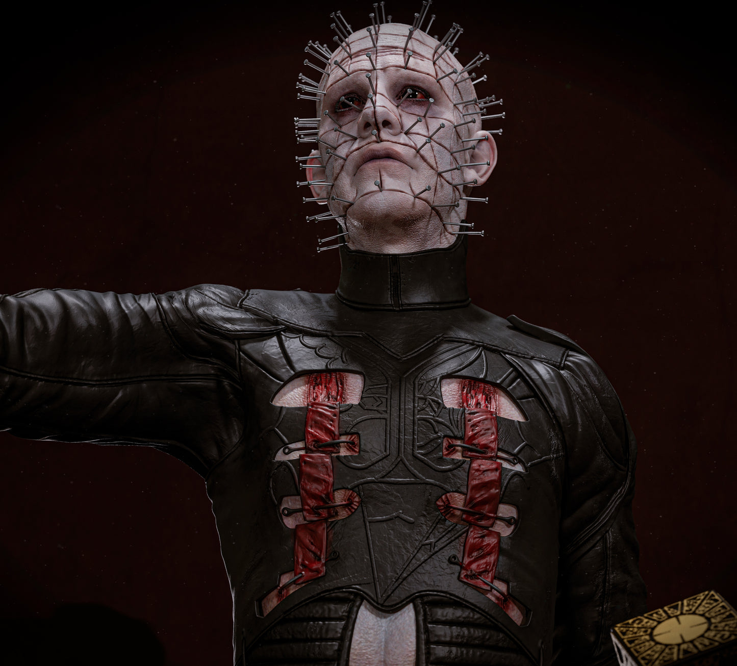 Pinhead: Hellraiser Sculpture (75mm to 500mm) - Unassembled/Unpainted/3D Print