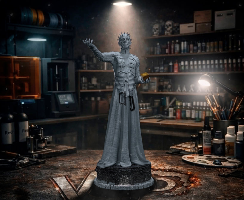 Pinhead: Hellraiser Sculpture (75mm to 500mm) - Unassembled/Unpainted/3D Print