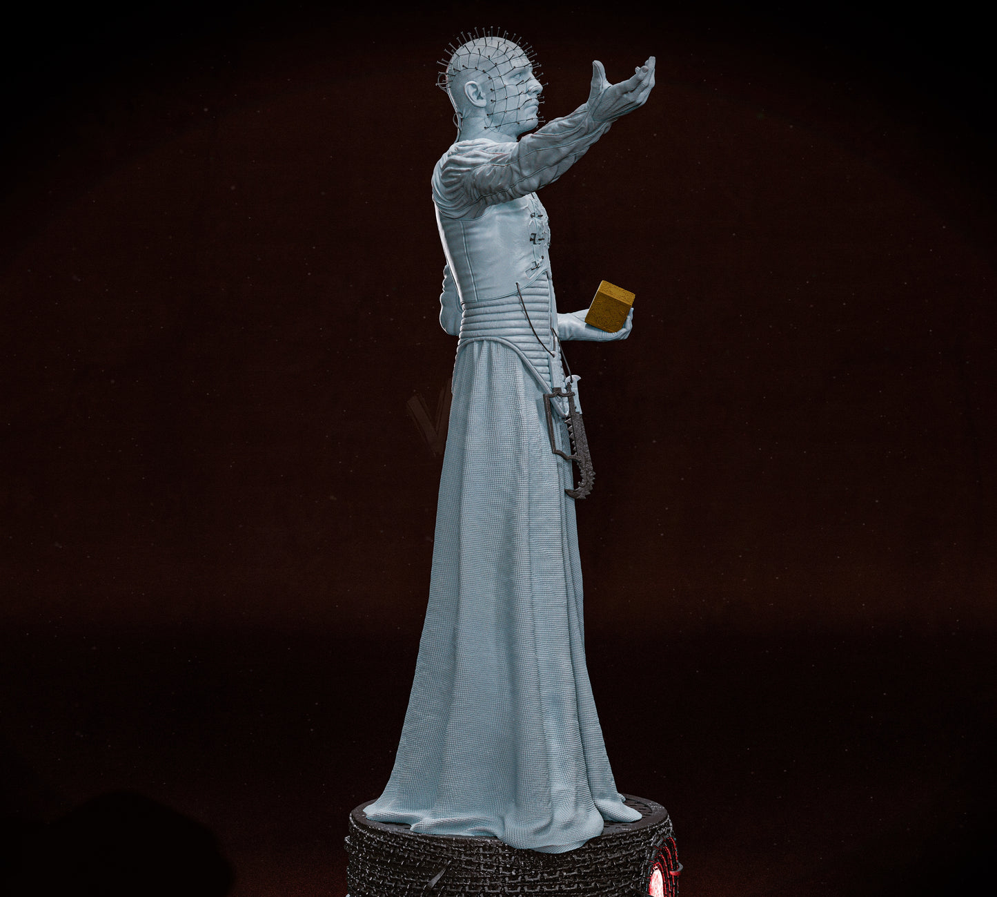 Pinhead: Hellraiser Sculpture (75mm to 500mm) - Unassembled/Unpainted/3D Print