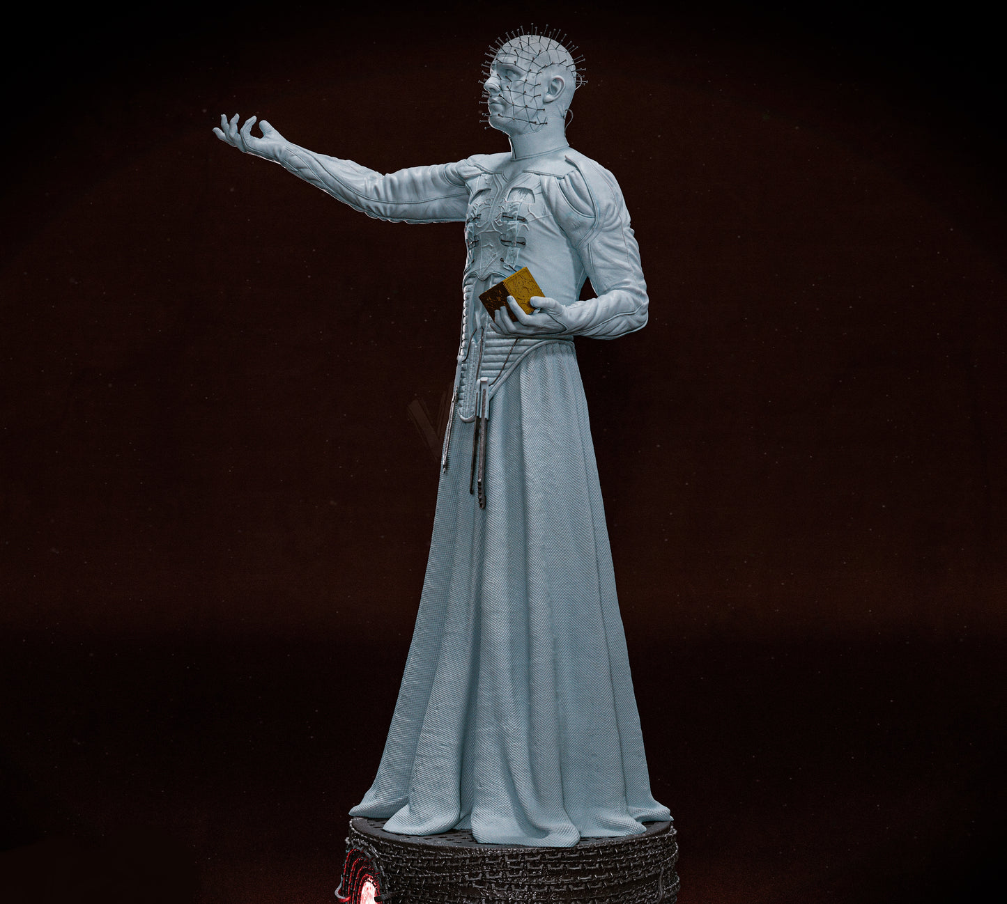 Pinhead: Hellraiser Sculpture (75mm to 500mm) - Unassembled/Unpainted/3D Print
