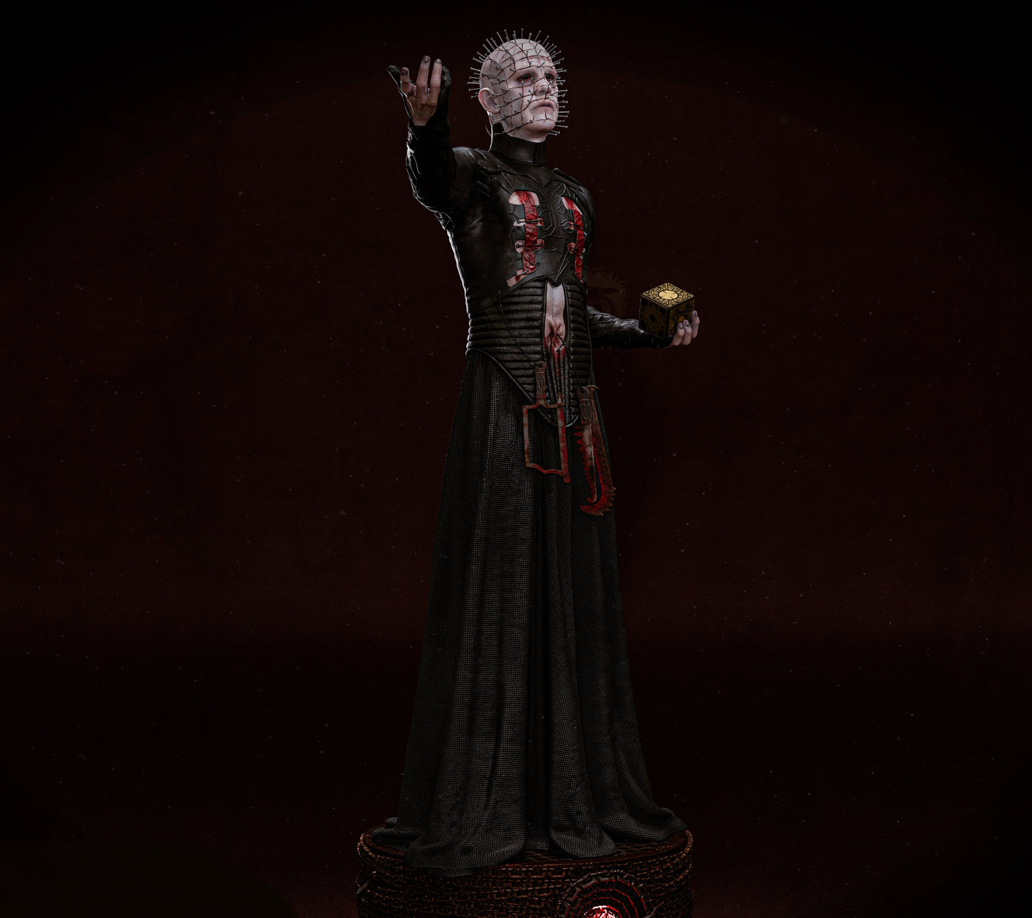 Pinhead: Hellraiser Sculpture (75mm to 500mm) - Unassembled/Unpainted/3D Print
