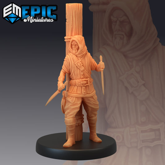 Pirate Cutthroat with Daggers - by Epic Miniatures - Tabletop RPG Miniature - Roleplaying 3D Printed Fantasy Mini