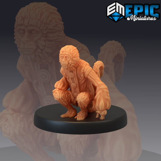 Pirate Monkey - by Epic Miniatures - Tabletop RPG Miniature - Roleplaying 3D Printed Fantasy Mini