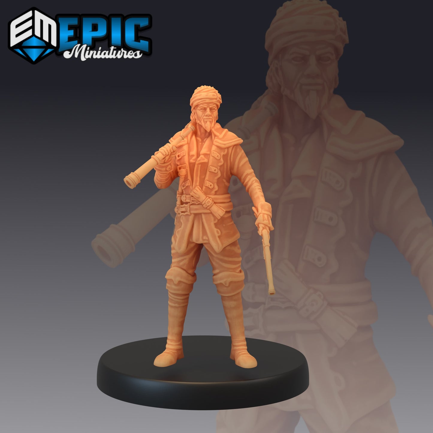 Pirate Sailing Master Navigating - by Epic Miniatures - Tabletop RPG Miniature - Roleplaying 3D Printed Fantasy Mini