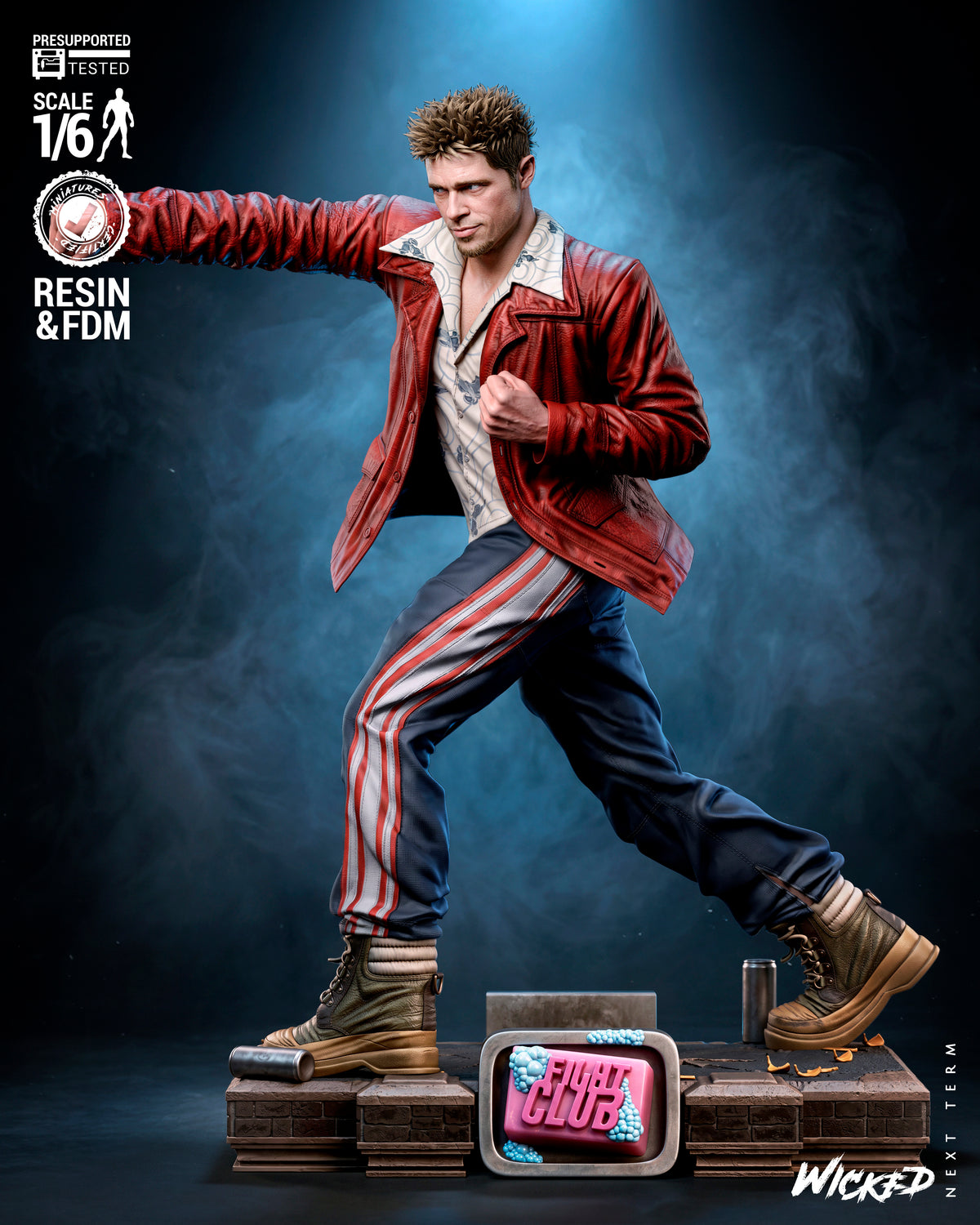 Fight Club Diorama (75mm to 500mm) - Unassembled/Unpainted/3D Print
