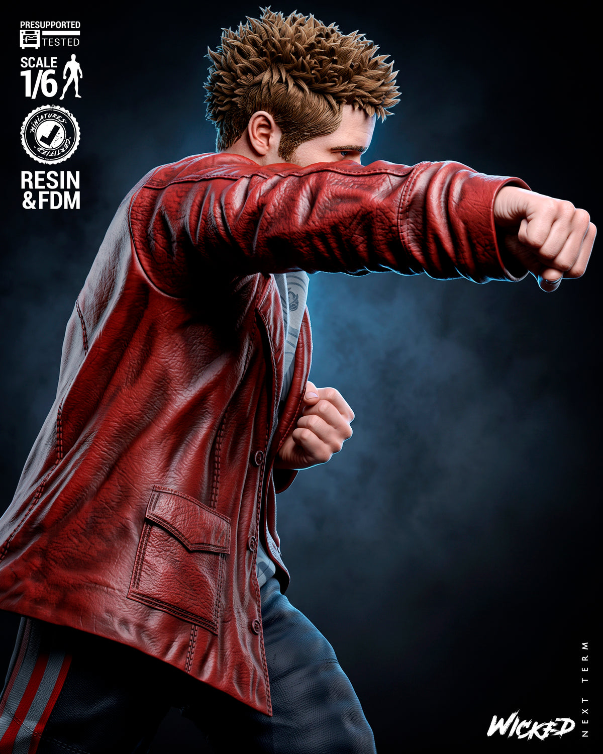 Fight Club Diorama (75mm to 500mm) - Unassembled/Unpainted/3D Print