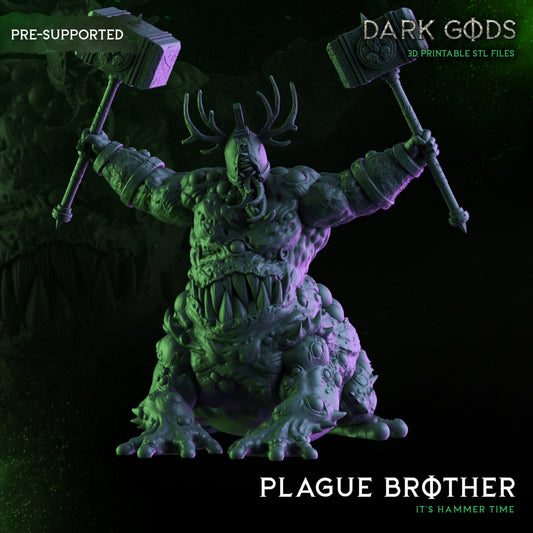 Plague Brother Fury - Demon - by Dark Gods- Tabletop RPG Miniature - Roleplaying 3D Printed Fantasy Mini