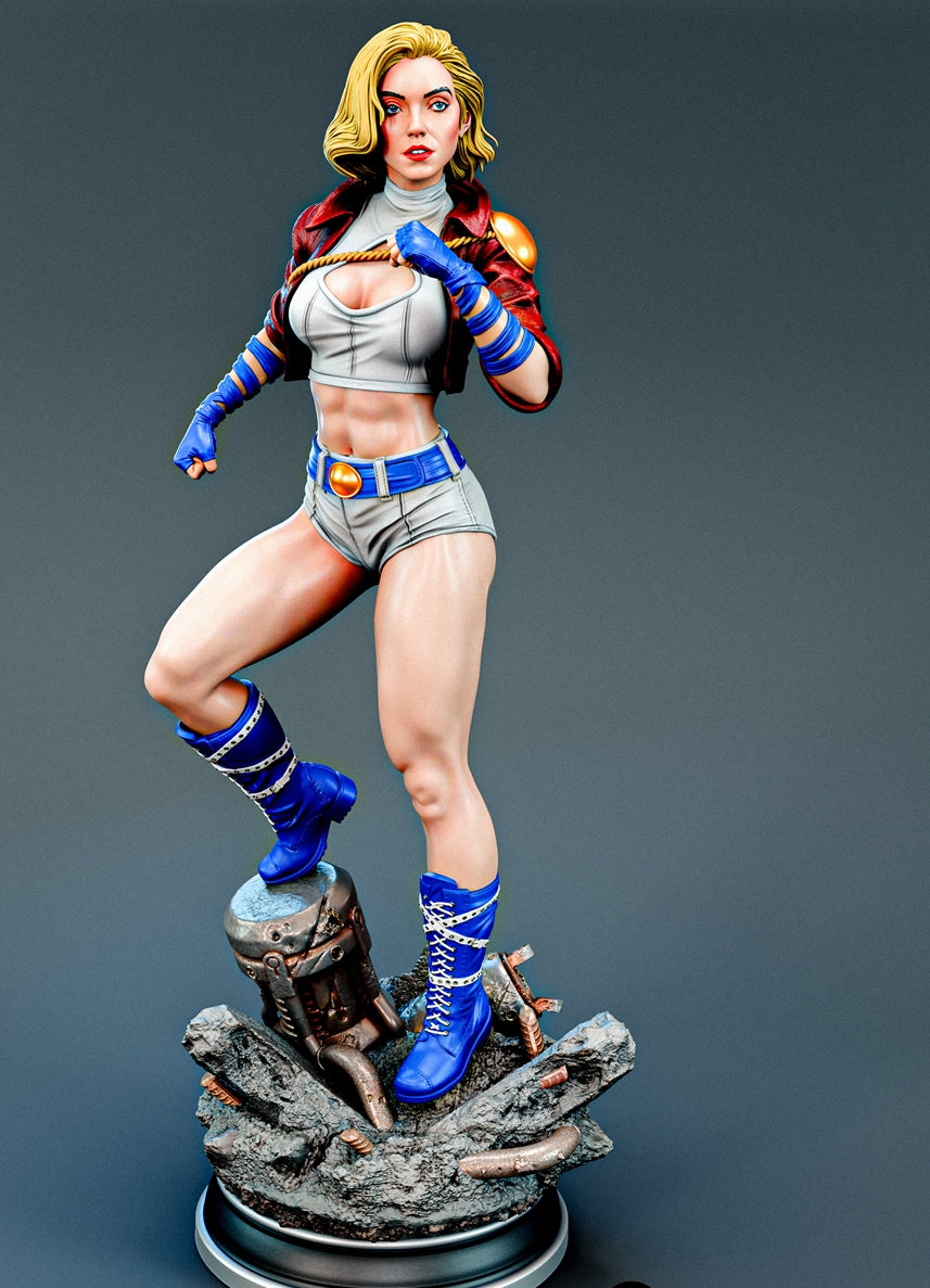 Power Girl DC Bombshells Sculpture (75mm to 500mm) - Unassembled/Unpainted/3D Print