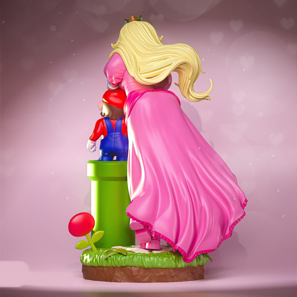 Princess Peach Sculpture(75mm to 500mm) - Unassembled/Unpainted/3D Print