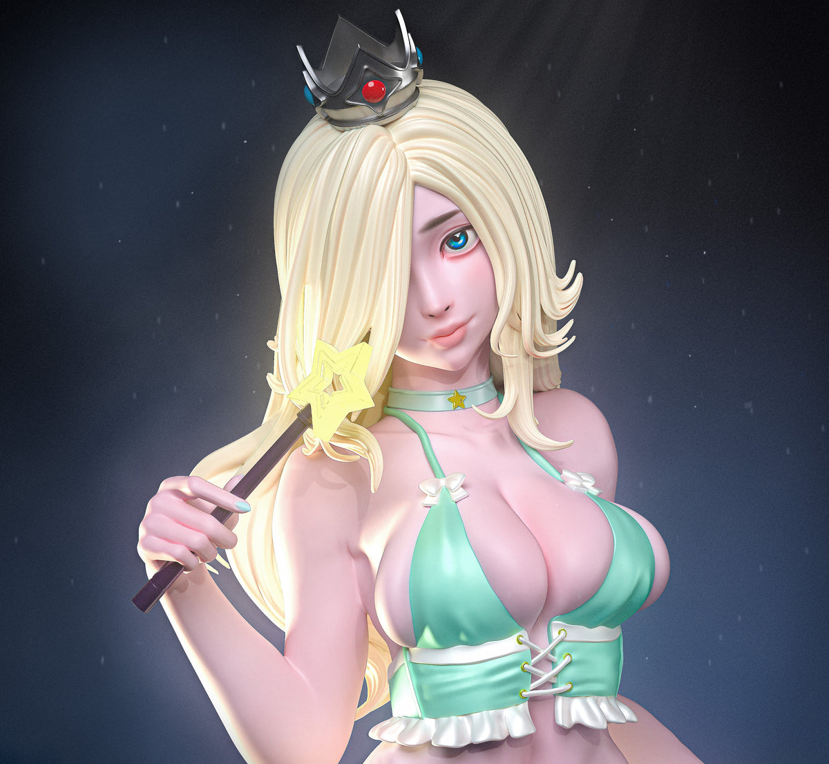 Princess Rosalina Sculpture(75mm to 500mm) - Unassembled/Unpainted/3D Print