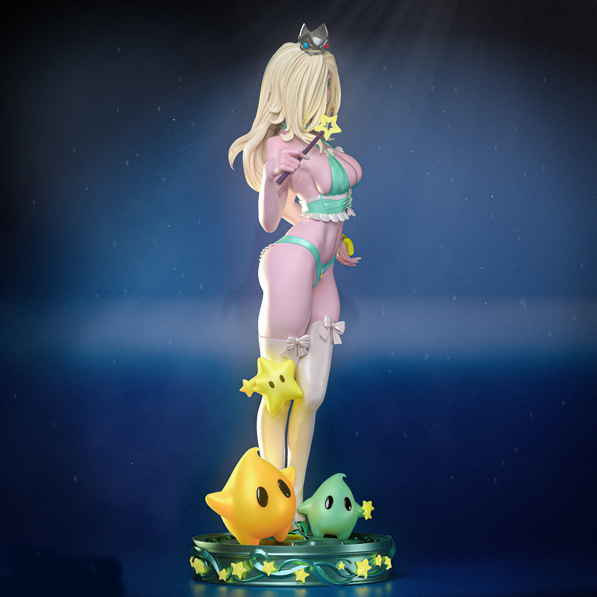 Princess Rosalina Sculpture(75mm to 500mm) - Unassembled/Unpainted/3D Print