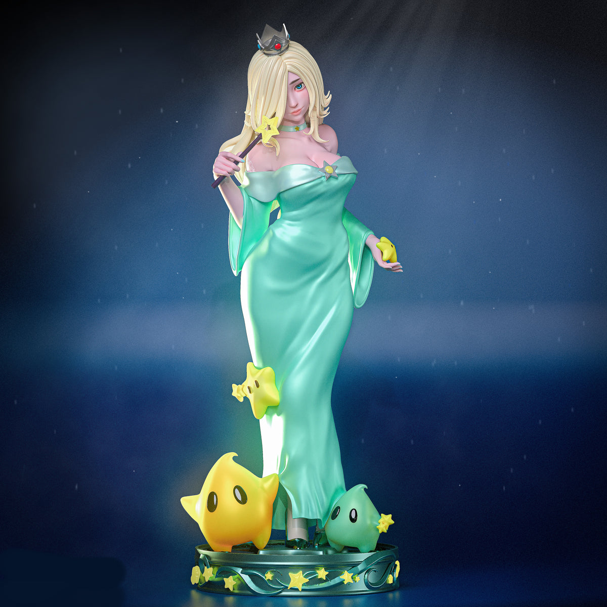 Princess Rosalina Sculpture(75mm to 500mm) - Unassembled/Unpainted/3D Print
