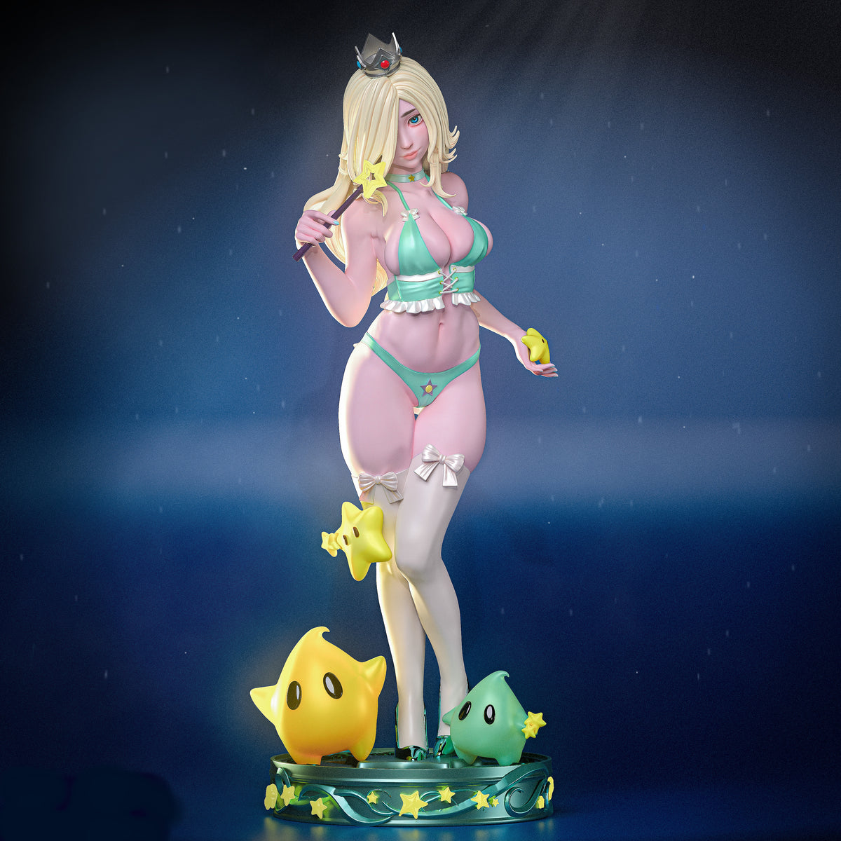 Princess Rosalina Sculpture(75mm to 500mm) - Unassembled/Unpainted/3D Print