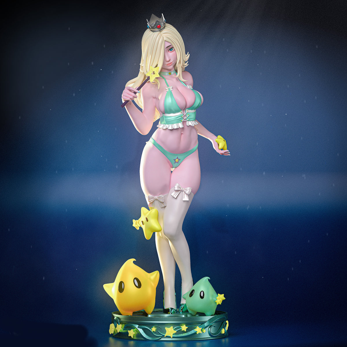 Princess Rosalina Sculpture(75mm to 500mm) - Unassembled/Unpainted/3D Print