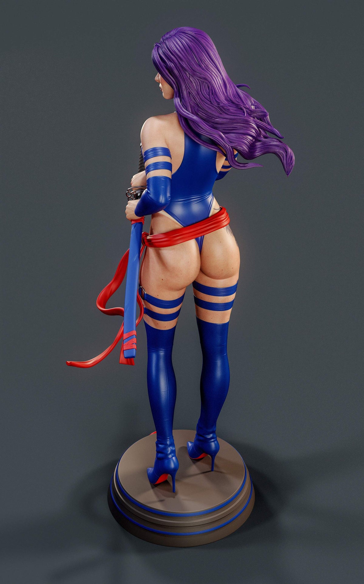 Psylocke Sculpture (75mm to 500mm) - Unassembled/Unpainted/3D Print