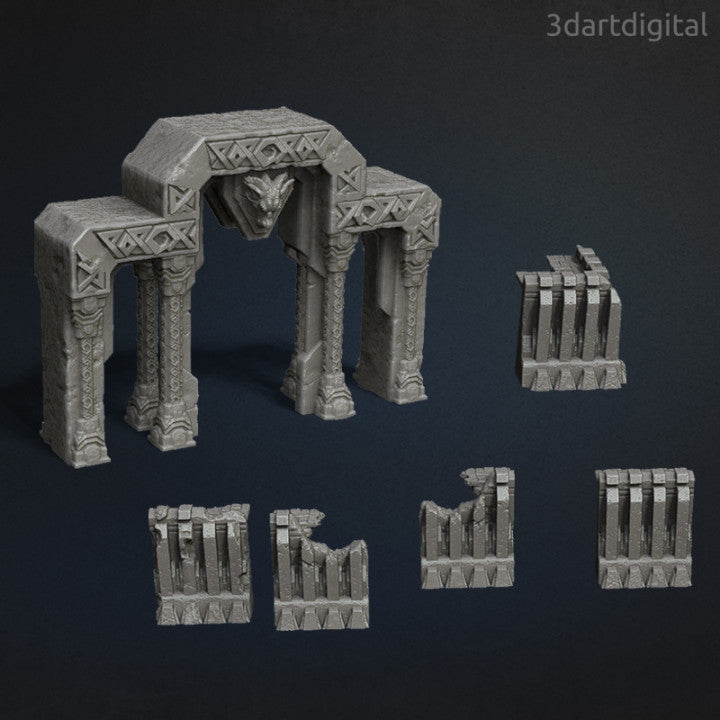 Puffnathrax's Lair - Terrain - by 3dartDigital - Tabletop RPG Miniature - Roleplaying 3D Printed Fantasy Mini