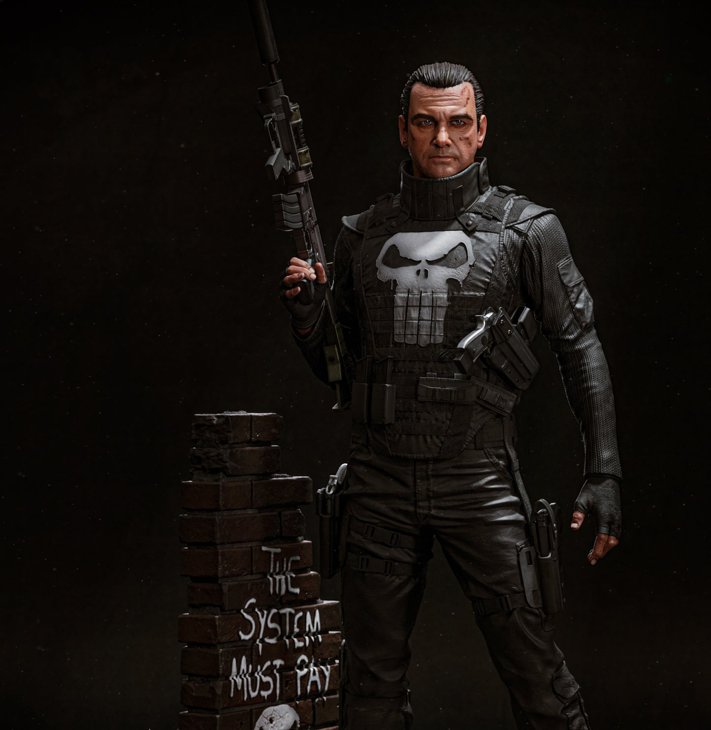 Punisher: War Zone Sculpture (75mm to 500mm) - Unassembled/Unpainted/3D Print