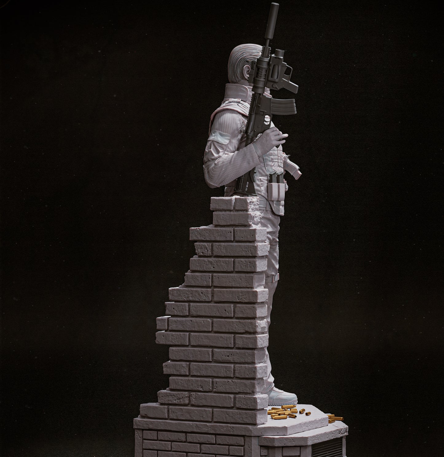 Punisher: War Zone Sculpture (75mm to 500mm) - Unassembled/Unpainted/3D Print