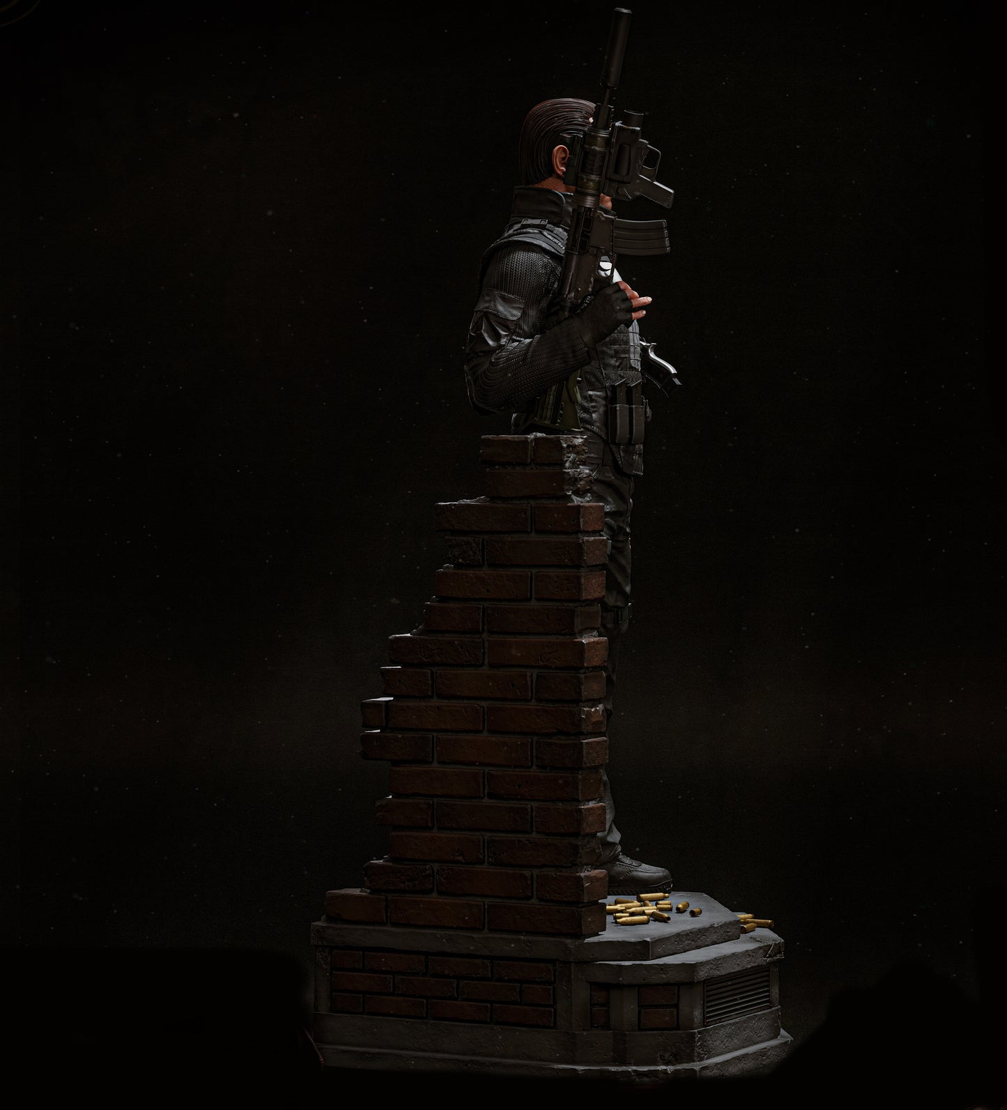 Punisher: War Zone Sculpture (75mm to 500mm) - Unassembled/Unpainted/3D Print
