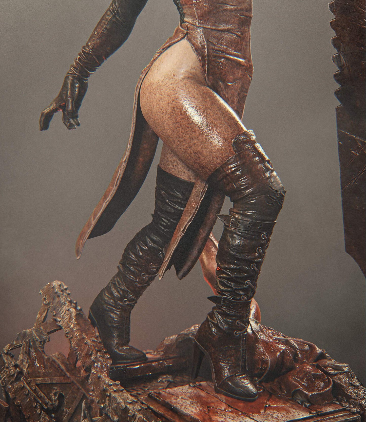 Pyramid Head Sculpture (75mm to 500mm) - Unassembled/Unpainted/3D Print