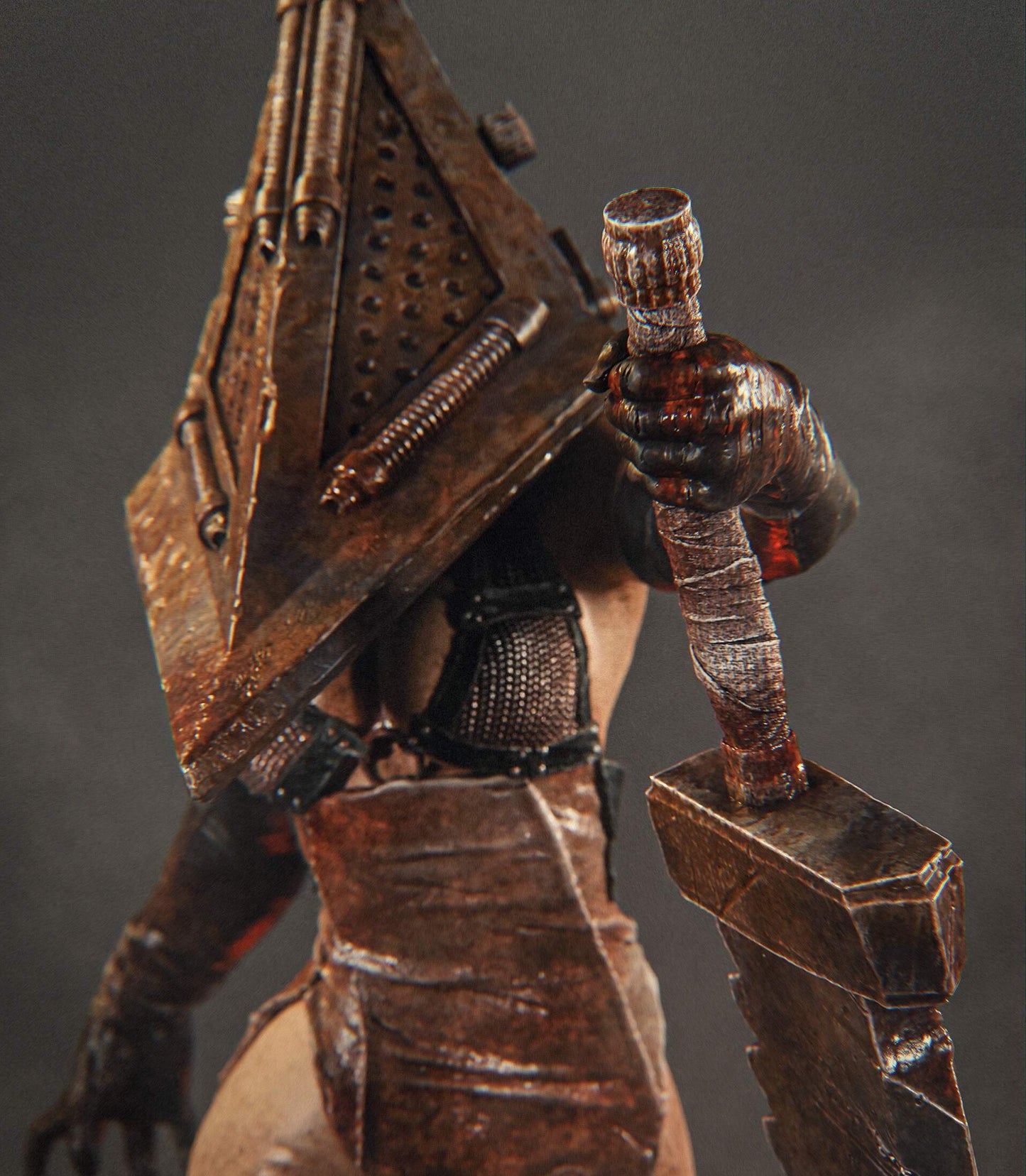 Pyramid Head Sculpture (75mm to 500mm) - Unassembled/Unpainted/3D Print