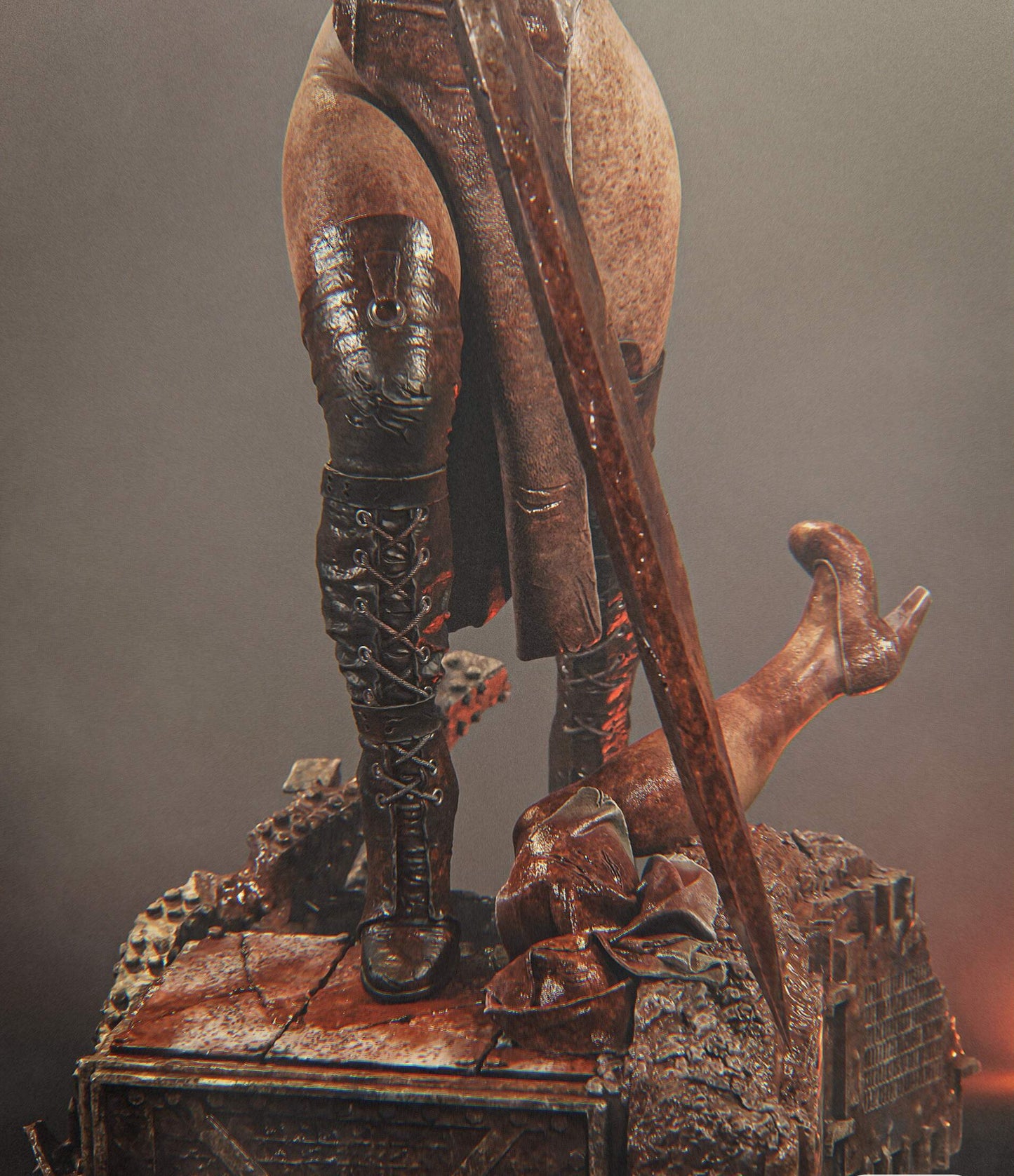 Pyramid Head Sculpture (75mm to 500mm) - Unassembled/Unpainted/3D Print