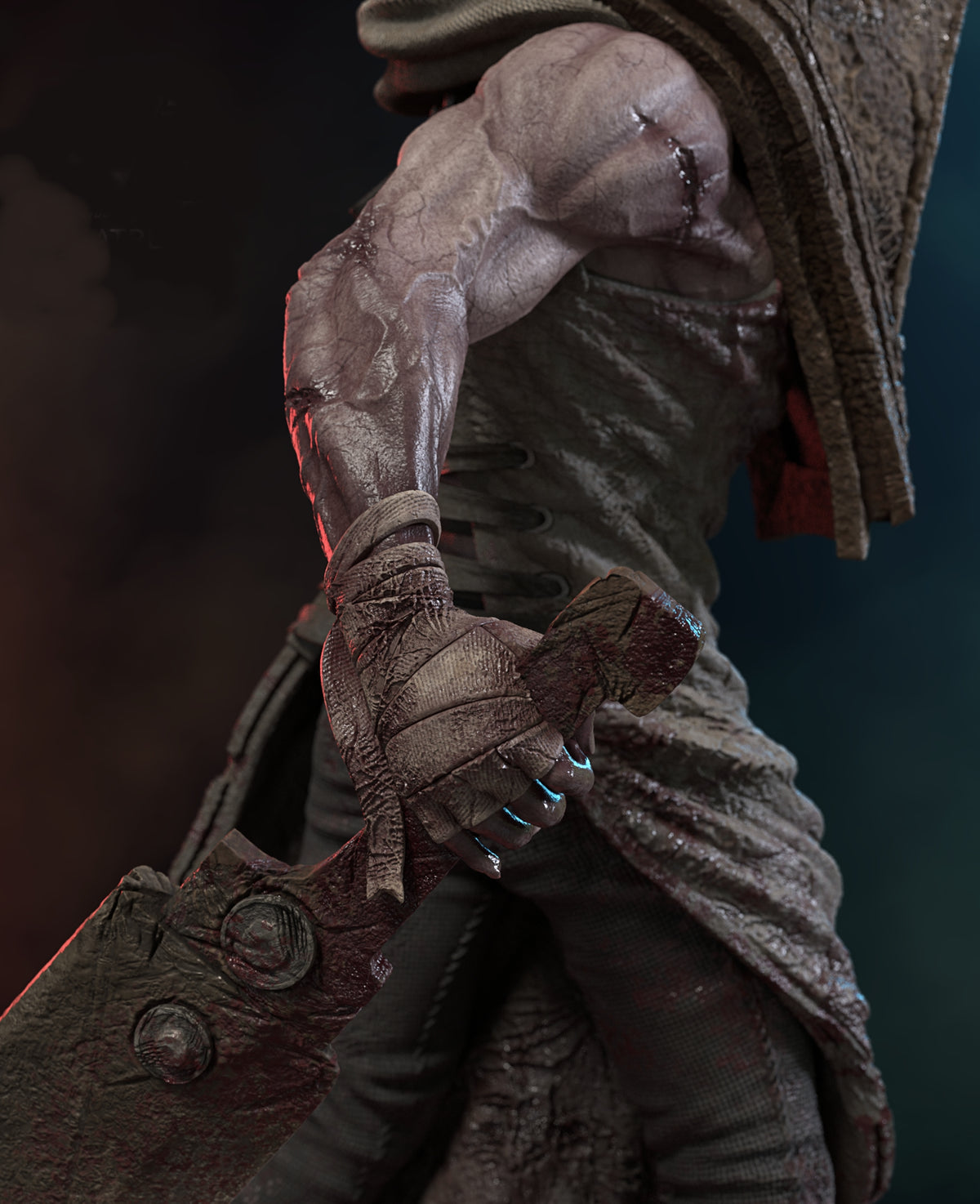 Pyramid Head – Silent Hill 2 Sculpture (75mm to 500mm) - Unassembled/Unpainted/3D Print