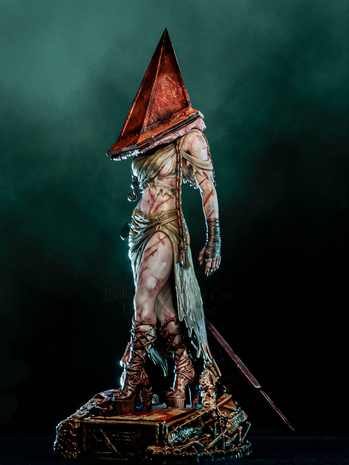Female Pyramid Head Sculpture (75mm - 300mm) Unpainted / Unassembled / 3D Printed