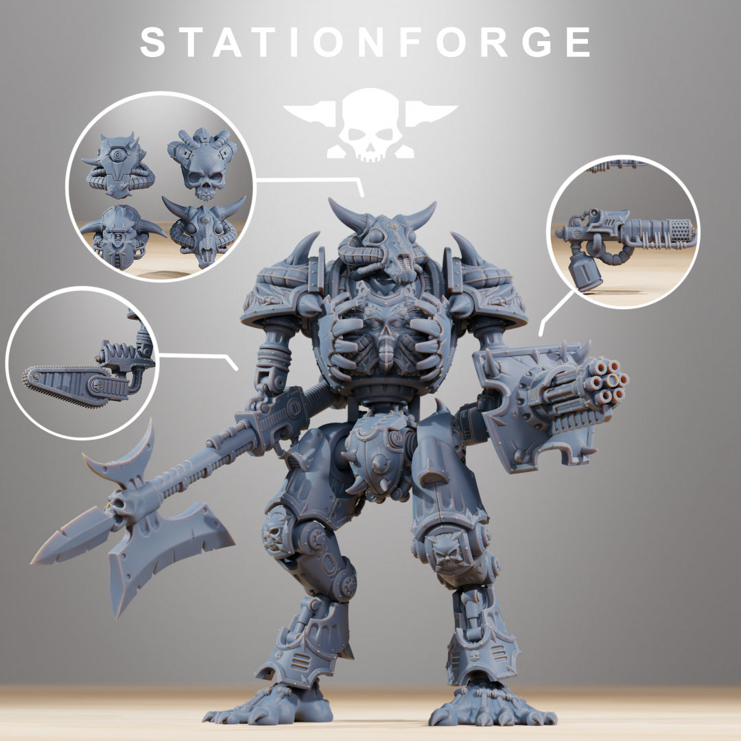 Pythonicus Armageddon - Compatible with Warhammer 40K - by Station Forge - Tabletop RPG Miniature - Roleplaying 3D Printed Fantasy Mini